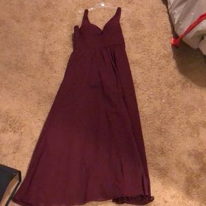 Kennedy Blue Bordeaux bridesmaid dress